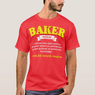 Camiseta Humor Baker Definition Funny Baking Pastry Chef Ap