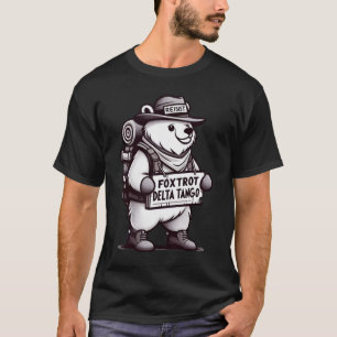 Camiseta Humor Bear Tee - Diseño De Citas De Tango Delta Fo