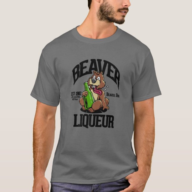 CAMISETA HUMOR BEBIDOR LÍQUERO DE LA CERVEZA (Anverso)