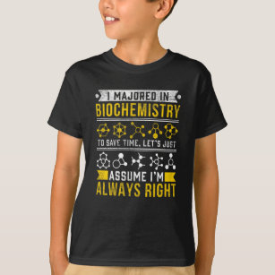 Camiseta Humor bioquímico biólogo Chiste científico gracios