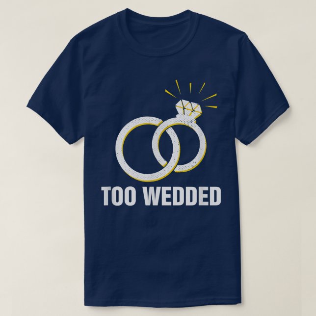 Camiseta Humor Boda casado y humor negro (Diseño del anverso)