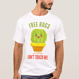 Camiseta Humor cactus Sarcástico Abrazos libres
