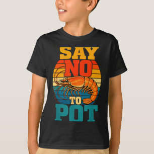 Camiseta humor cajún amante de mariscos hervir camarones