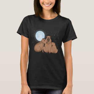 Camiseta Humor Capybara Moon Spirit Parodia animal Cute Ani