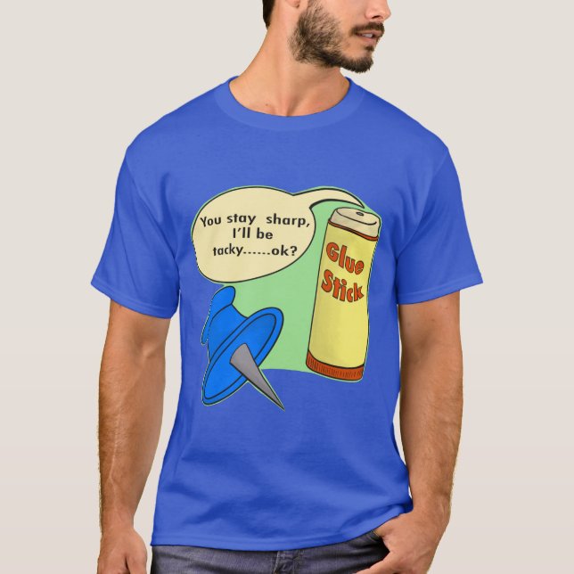 Camiseta Humor chapucero, un chiste de oficina puntilante (Anverso)