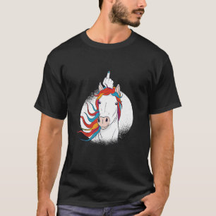 Camiseta Humor crudo gracioso anuncio unicornio sobre sarca