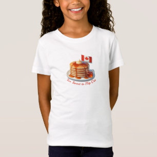 Camiseta Humor de Acción de Gracias Canadá   Crepes y caída