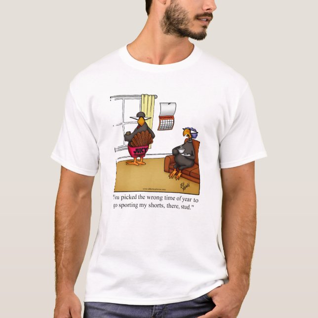 Camiseta Humor De Acción De Gracias Tee Shirt Por Él (Anverso)