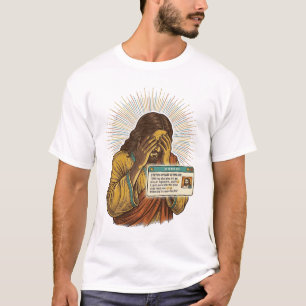 Camiseta Humor de actualización de estado de Jesús avergonz