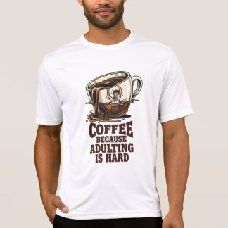 Camiseta Humor de Adulto Relatable Amante del Café