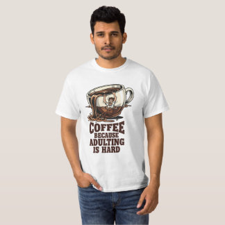 Camiseta Humor de Adulto Relatable Amante del Café