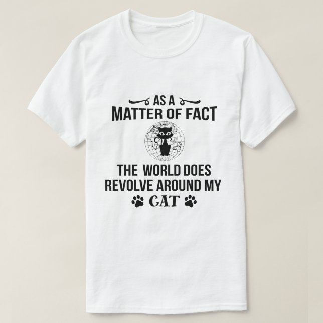 Camiseta Humor de amante de los gatos (Diseño del anverso)