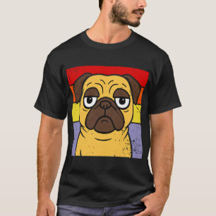 Camiseta Humor de Amante de Perro Pug Antiguo Sarcástico To