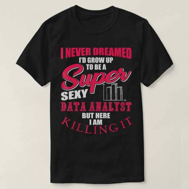 Camiseta Humor de análisis de datos de conjuntos de datos d (Diseño del anverso)