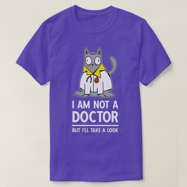 Camiseta Humor de animales Médicas de gatos veterinarios (Diseño del anverso)