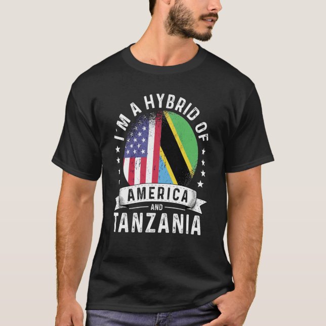 Camiseta Humor de bandera cultivada patriota tanzano americ (Anverso)