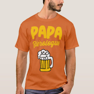 Camiseta Humor de beerólogo de papá cumpleaños de cerveza d