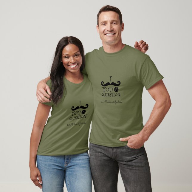 Camiseta Humor de bigote negro (Unisexo)