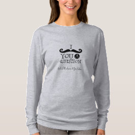 Camiseta Humor de bigote negro