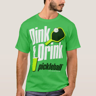 Camiseta Humor de bolas de rosado y bebida
