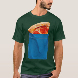 Camiseta Humor de bolsillo de moda Pizza 33495680