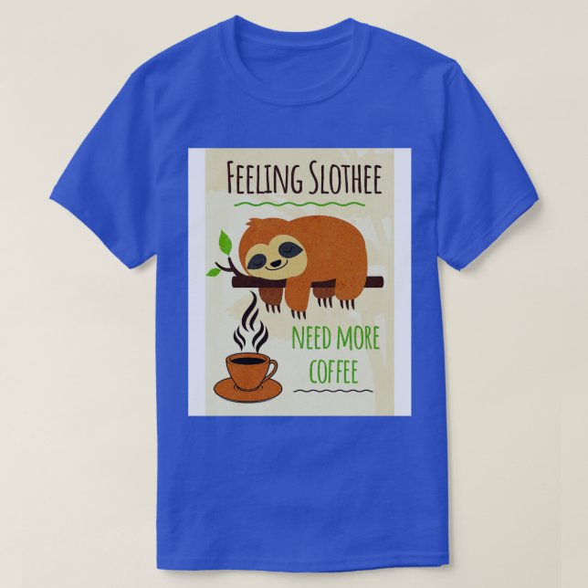 Camiseta Humor de café espumoso que siente la necesidad de  (Diseño del anverso)