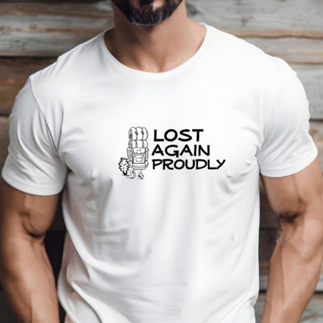 Camiseta Humor de campamento de excursionista negro (Hiker camping humor black T-Shirt.)