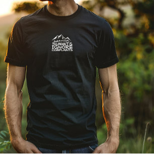 Camiseta Humor de campamento de senderismo blanco y negro
