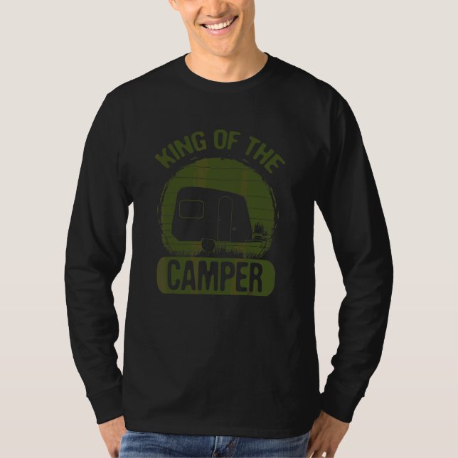 Camiseta Humor De Camping Rey Del Camper (Anverso)