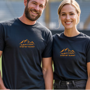 Camiseta Humor de camping senderismo naranja