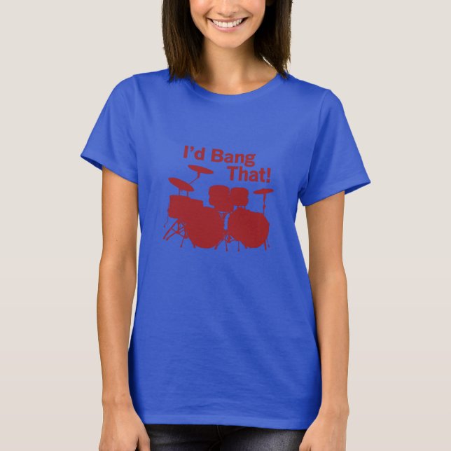 Camiseta Humor de Chica de tambor (Anverso)