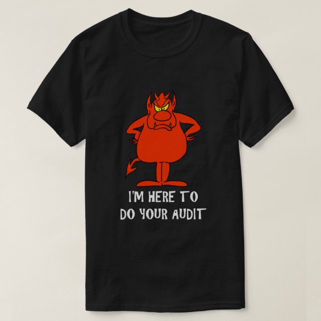 Camiseta Humor de Chiste de IRS sobre auditoría graciosa de (Diseño del anverso)