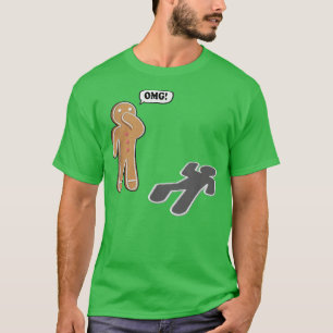 Camiseta Humor de Chiste de la escena del crimen de galleta