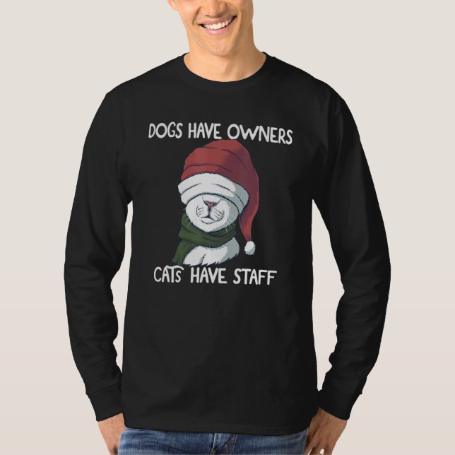 Camiseta Humor de Chiste divertidísimo Los perros gatos tie (Anverso)