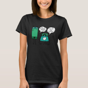 Camiseta Humor de Chistes de puntas de teléfono