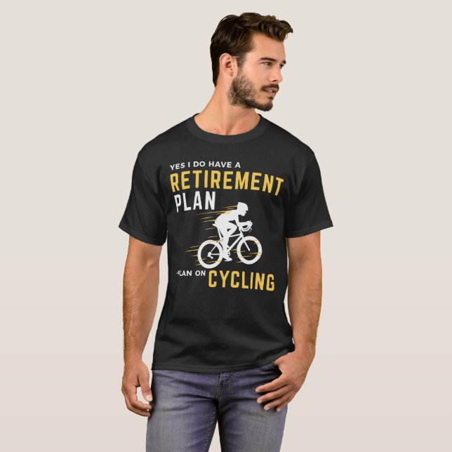 Camiseta Humor de ciclo Graphi de la bicicleta divertida (Anverso completo)