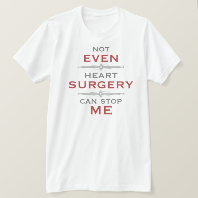 Camiseta Humor de cirugía cardíaca (Anverso del diseño)