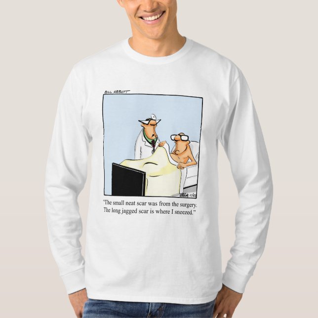 Camiseta Humor de cirugía médica divertida LS Tee Shirt (Anverso)