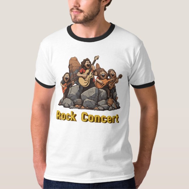 Camiseta Humor de concierto de rock (Anverso)