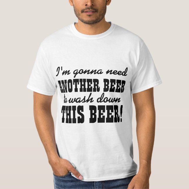 Camiseta Humor de consumición de la cerveza divertida (Anverso)