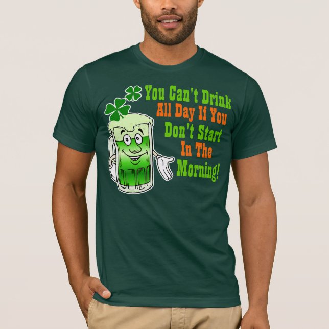 Camiseta Humor de consumición del día divertido del St (Anverso)