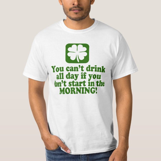 Camiseta Humor de consumición divertido del St Paddys (Anverso)