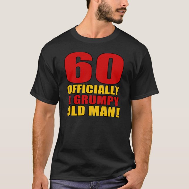 Camiseta Humor de cumpleaños 60 gruñón (Anverso)