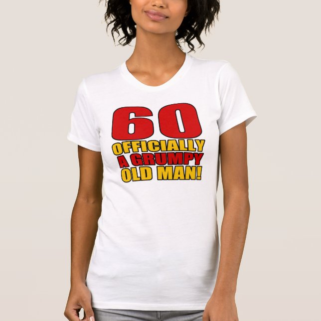 Camiseta Humor de cumpleaños 60 gruñón (Anverso)