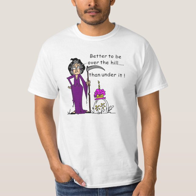 Camiseta Humor de cumpleaños de Grim Reaper (Anverso)