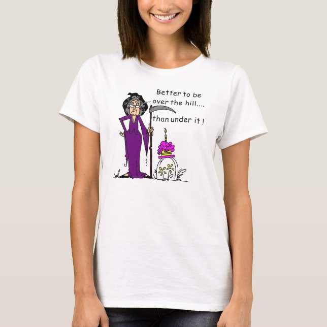 Camiseta Humor de cumpleaños de Grim Reaper (Anverso)