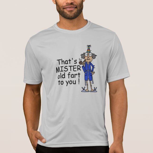 Camiseta Humor de cumpleaños de Mister Old Fart (Anverso)