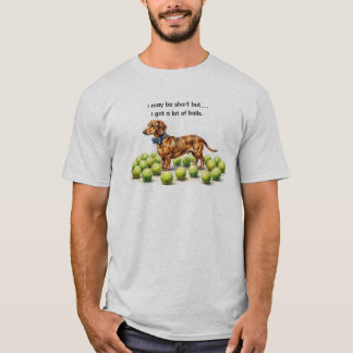 Camiseta Humor de Dachshund corto