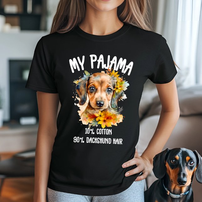 Camiseta Humor de Dachshund Pajama (Subido por el creador)