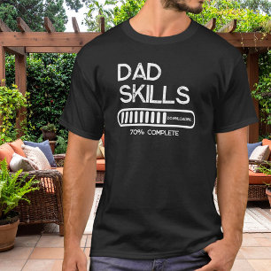 Camiseta Humor de descarga de habilidades de papá 70 por ci
